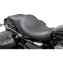 PartzBiz HD WP830-0406 - Danny Grey Lowist 2-Up Seat Leather Smooth Stitch Harley Sportster 04-18