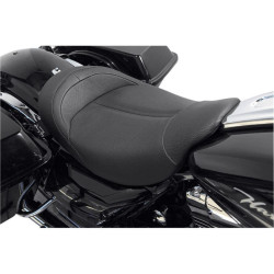PartzBiz HD WP830-0112 - Danny Grey MinimalIST เบาะหนังสีดำ Sleek Solo Solo Harley Touring 08-15 | แดนนี่ เกรย์
