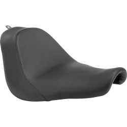 PartzBiz HD WP830-0394 - Danny Grey Minimalist€†Solo Seat Vinyl€†Smooth Stitch Harley Softail 06-17