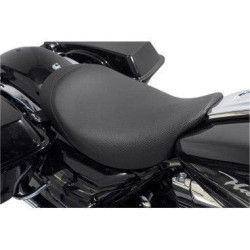 PartzBiz HD WP830-0386 - Danny Grey Minimalist€†Solo Seat Vinyl€†Smooth Stitch Harley Touring 08-Up