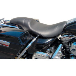 PartzBiz HD WP830-0348 - Danny Grey Short Hop 2-Up XL เบาะเรียบ Low Profile Harley Road King 97-07 | แดนนี่ เกรย์