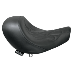 PartzBiz HD DS08020655 - Danny Grey Speedcradle Solo Harley Flame Stitch Lowered Seat สำหรับ 08-11 FXCW/C | 21-714F