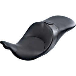 PartzBiz HD WP830-0124 - Danny Grey TourIST 2-up Air Seat หนังสีดำ สำหรับ Harley 08-17 FLH/T | FA-DGE-325