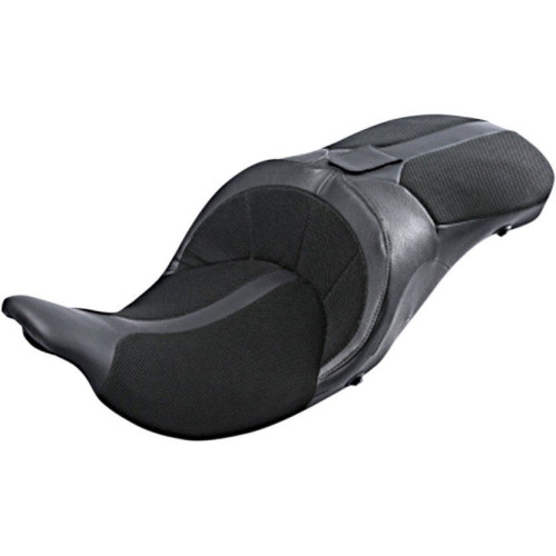 PartzBiz HD: 4418851-Danny Grey TourIST 2-up Air Seat Black Spacer Mesh Airhawk Harley 08-17 FLH/T | FA-DGE-326