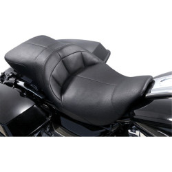 PartzBiz HD WP830-0115 - Danny Grey TourIST 2-Up Air Touring เบาะไวนิลสีดำสำหรับ Harley FLH/T 08-15 | แดนนี่ เกรย์