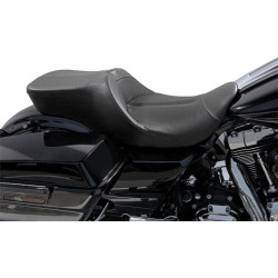 PartzBiz HD WP830-0121 - Danny Grey TourIST 2-Up Touring เบาะหนังสีดำสำหรับ Harley FLH/T 08-15 | แดนนี่ เกรย์