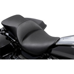 PartzBiz HD WP830-0384 - Danny Grey TourIST 2-Up Touring เบาะไวนิลสีดำสำหรับ Harley FLH/T 08-15 | แดนนี่ เกรย์