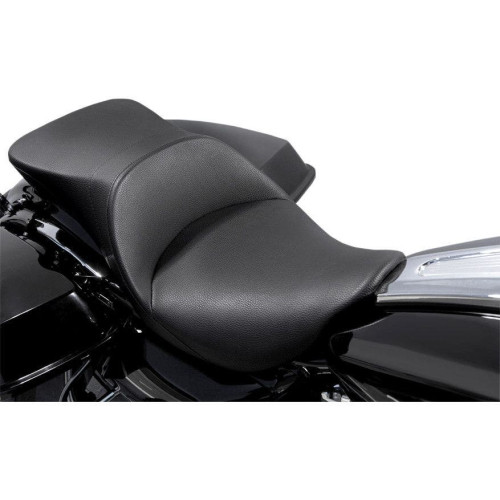 PartzBiz HD: 4418857-Danny Grey TourIST 2-Up Touring เบาะไวนิลสีดำสำหรับ Harley FLH/T 08-15 | แดนนี่ เกรย์
