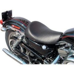 PartzBiz HD WP830-0373 - Danny Grey Weekday 2-Up Seat Smooth Stitch Harley Sportster 1200 11-18
