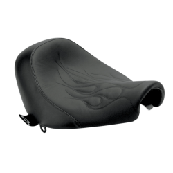 PartzBiz HD DS08020515 - Danny Grey Weekday Solo Harley Seat Flame Stitch Softail Rocker 08-11 FXCW/C | 21-701F