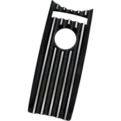 PartzBiz HD DS22020113 - Covingtons Customs Finned Black Dash Insert Cover Harley Road King FLHR 08-17 | C1233-B
