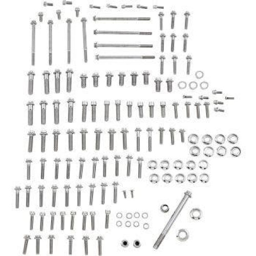 PartzBiz HD: 4418695-Diamond Engineering PB671S Stainless 12 Point Engine Bolt Kit Harley Softail M8