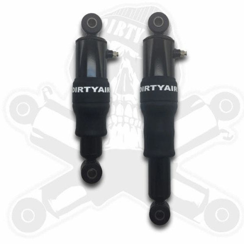 PartzBiz HD: 4418701-Dirty Air 4" Steel Rear Touring Air Shocks and Manual Valve Fill Kit Touring 80+ PartzBiz HD: 4418701-Dirty Air 4" Steel Rear Touring Air Shocks and Manual Valve Fill Kit Touring 80+
