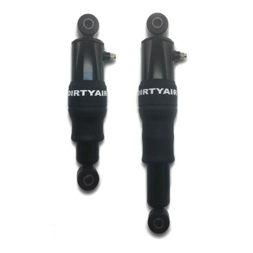 PartzBiz HD: 4418711-Dirty Air Rear Steel Air Ride Shocks Suspension Pair Harley Touring Bagger 80-20
