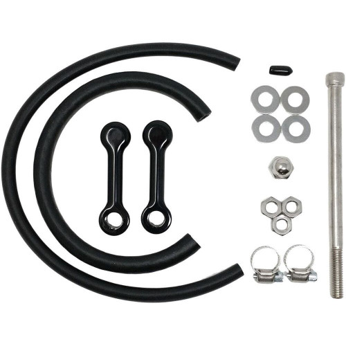 PartzBiz HD: 4418678-DK Custom Black 2" Billet Tank Lift Kit DK-SPT-TLK-2 Harley Dyna FXD 10-17