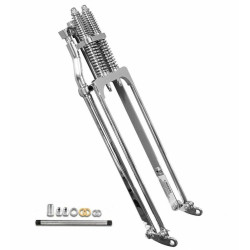 PartzBiz HD DNA-M-SF-1000N - DNA 22" Stock Length Chrome Springer Front End w/ Axle Kit Harley & Custom