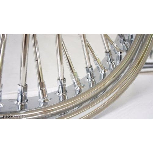 PartzBiz HD: 4418687-DNA 52 Front Mammoth Spoke White Wall Wheel Tire Rotor Package Harley FLH 00-07 PartzBiz HD: 4418687-DNA 52 Front Mammoth Spoke White Wall Wheel Tire Rotor Package Harley FLH 00-07