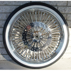 PartzBiz HD DNA 52 Spoke Frt - DNA 52 Mammoth Spoke Front Wheel and Tire with Super Spoke Rotors for Harley Touring | 