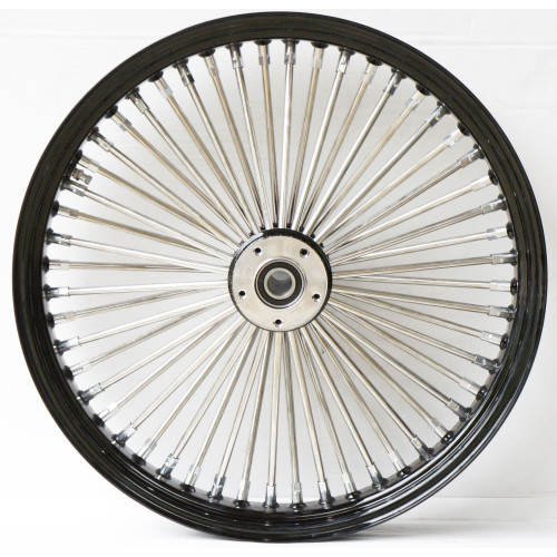 PartzBiz HD: 4418664-DNA Black Rim / Hub Rear Mammoth 52 Spoke 18x4.25 Wheel 02 - 07 Touring Models 