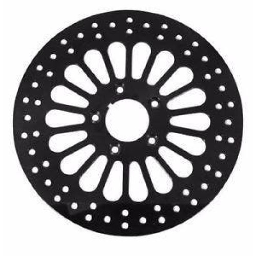 PartzBiz HD: 4418667-DNA Black Super Spoke Single Front 11.5 ดิสก์โรเตอร์ Harley Touring Softail XL Dyna