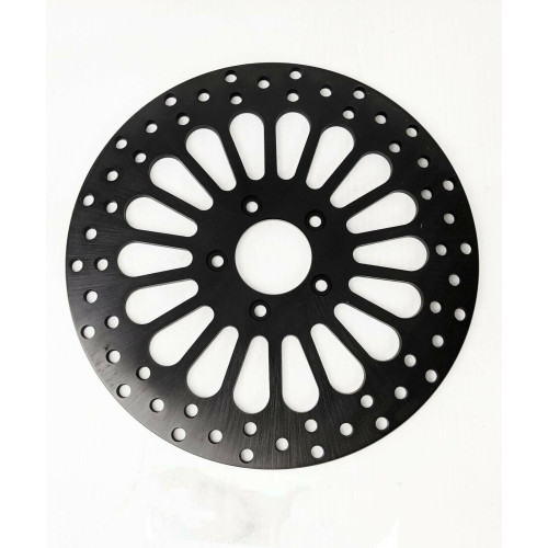 PartzBiz HD: 4418668-DNA Black Super Spoke Single Front 11.5 ดิสก์โรเตอร์ เฉพาะ Harley Touring Softail XL Dyna