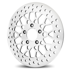 PartzBiz HD M-RT-2160 - DNA Chrome 11.5 Polished Stainless Steel Front Brake Rotor M-RT-2160 Harley 86-Up