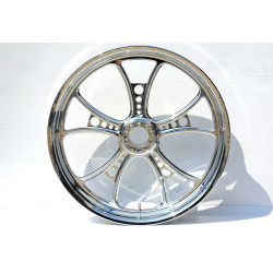 PartzBiz HD MS23390236 - DNA Chrome Front Mammoth 52 Spoke 23x3.50 Wheel for 00 - 06 FXST(B.D) 00 - 05 FXDWG