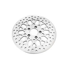 PartzBiz HD M-RT-1160 - DNA Mesh Polished Front 11.8 Disc Rotor Harley Touring 08-13 (ea) M-RT-1160