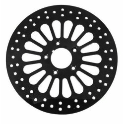 PartzBiz HD M-RT-1100Z / EP-BLK-ROTOR-FT-1 - DNA Super Spoke BlackFront 11.8 Disc Rotor Harley Touring 08-13 (ea) M-RT-1100