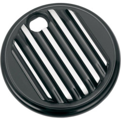 PartzBiz HD DS07030224 - Covingtons Customs Gloss Black Finned Fuel Gas Console Door Harley Touring 08-17 | C1127-B