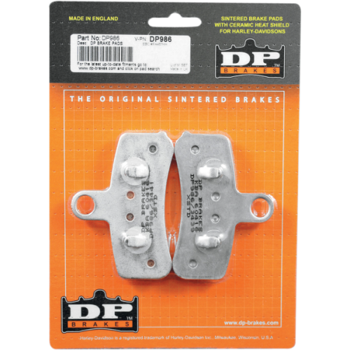 PartzBiz HD: 4418462-DP เบรคด้านหน้า Sintered โลหะผ้าเบรค DP986 Harley Softail Dyna 08-13