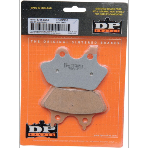 PartzBiz HD: 4418428-DP เบรค Sintered โลหะผ้าเบรคหน้าและหลังสำหรับ Harley Big Twin 00-04 DP-918 OEM 44082-00A PartzBiz HD: 4418428-DP เบรค Sintered โลหะผ้าเบรคหน้าและหลังสำหรับ Harley Big Twin 00-04 DP-918 OEM 44082-00A