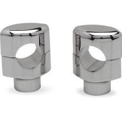 PartzBiz HD DS06020465 - Drag 0602-0465 Chrome 1 1/2" Bar Big Buffalo 1.5" Risers Pair Metric Cruiser 0602-0465 06020465