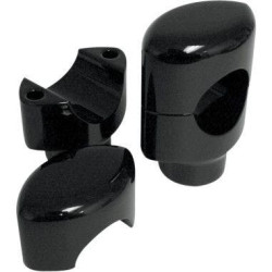 PartzBiz HD DS06020466 - Drag 0602-0466 Black 1 1/2" Bar Big Buffalo 1.5" Risers Pair Metric Cruiser 0602-0466 06020466