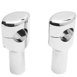PartzBiz HD DS06020470 - Drag 0602-0470 Chrome 1 1/2" Bar Big Buffalo 6" Risers Pair Metric Cruiser 0602-0470 06020470