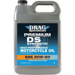 PartzBiz HD DS36010771 - Drag 1 US Gallon DS3 Premium Full Synthetic 20W-50 Motorcycle Oil for V-Twin