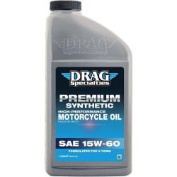 PartzBiz HD DS36010782 - Drag 1 US Quart 15W60 High Performance Fully Synthetic Engine Oil for V-Twin