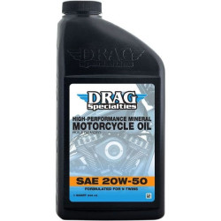 PartzBiz HD DS36010773 - Drag 1 US Quart 20W-50 High-Performance Mineral Engine Oil for V-Twin