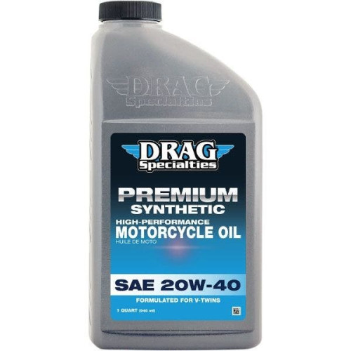 PartzBiz HD: 4418394-Drag 1 US Quart 20W40 High Performance Fully Synthetic Engine Oil for V-Twin