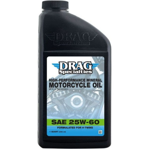 PartzBiz HD: 4418395-Drag 1 US quart 25W-60 High-Performance Mineral Engine Oil for V-Twin PartzBiz HD: 4418395-Drag 1 US quart 25W-60 High-Performance Mineral Engine Oil for V-Twin