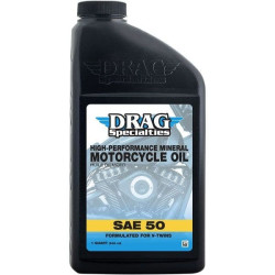PartzBiz HD DS36010767 - Drag 1 US quart SAE 50 High-Performance Mineral Engine Oil for V-Twin