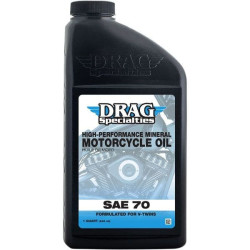 PartzBiz HD DS36010770 - Drag 1 US quart SAE 70 High-Performance Mineral Engine Oil for V-Twin