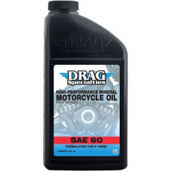 PartzBiz HD DS36010768 - Drag 1 US quart SAE 60 High-Performance Mineral Engine Oil for V-Twin