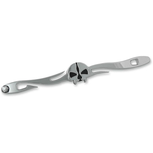 PartzBiz HD: 4418374-Drag 1601-0493 Chrome Split Skull Custom Shift Linkage Harley 99-18 FLH/T PartzBiz HD: 4418374-Drag 1601-0493 Chrome Split Skull Custom Shift Linkage Harley 99-18 FLH/T