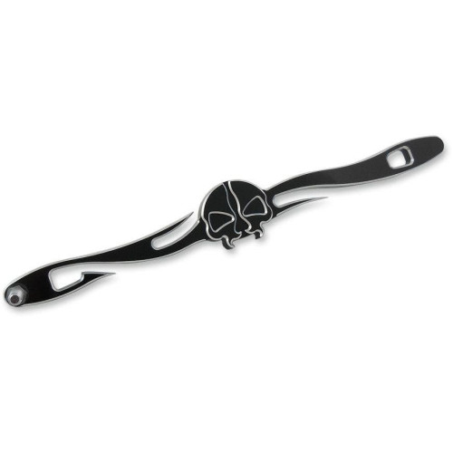 PartzBiz HD: 4418375-Drag 1601-0494 Black Machined Split Skull Custom Shift Linkage Harley 99-18 FLH/T