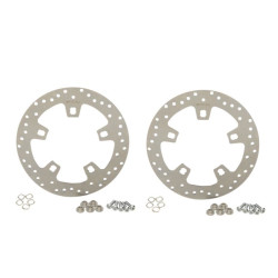 PartzBiz HD DS17103410 (x2) - Drag 1710-3410 Ground Stainless Steel 11.5" Brake Rotor 14-Up Harley Spider Hub 17103410 B06-0206AS
