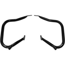 PartzBiz HD DS05060790 - Drag Big Buffalo Black 1 1/4" Saddlebag Bars Guard Harley Touring 14-15 | 0506-0790