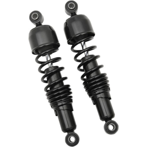 PartzBiz HD: 4418300-Drag Black 11" Replacement Rear Shock Absorbers for Harley FLH/T Touring 85-16 | 1310-1309