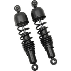 PartzBiz HD DS13101313 - Drag Black 13" Replacement Rear Shock Absorbers for Harley FLH/T Touring 85-16 | 1310-1313
