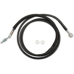 PartzBiz HD DS06610060 - Drag Black Braided Extended Plus +10 Hydraulic Clutch Line Cable FLH/X 17-18 | 0661-0060